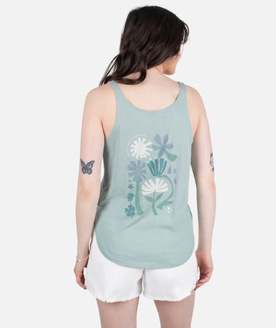 Flora Tank - Green