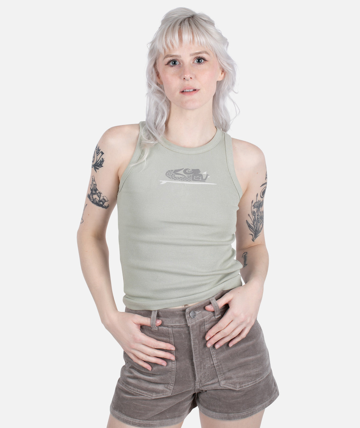 Mertini Microrib Tank - Sage - Jetty