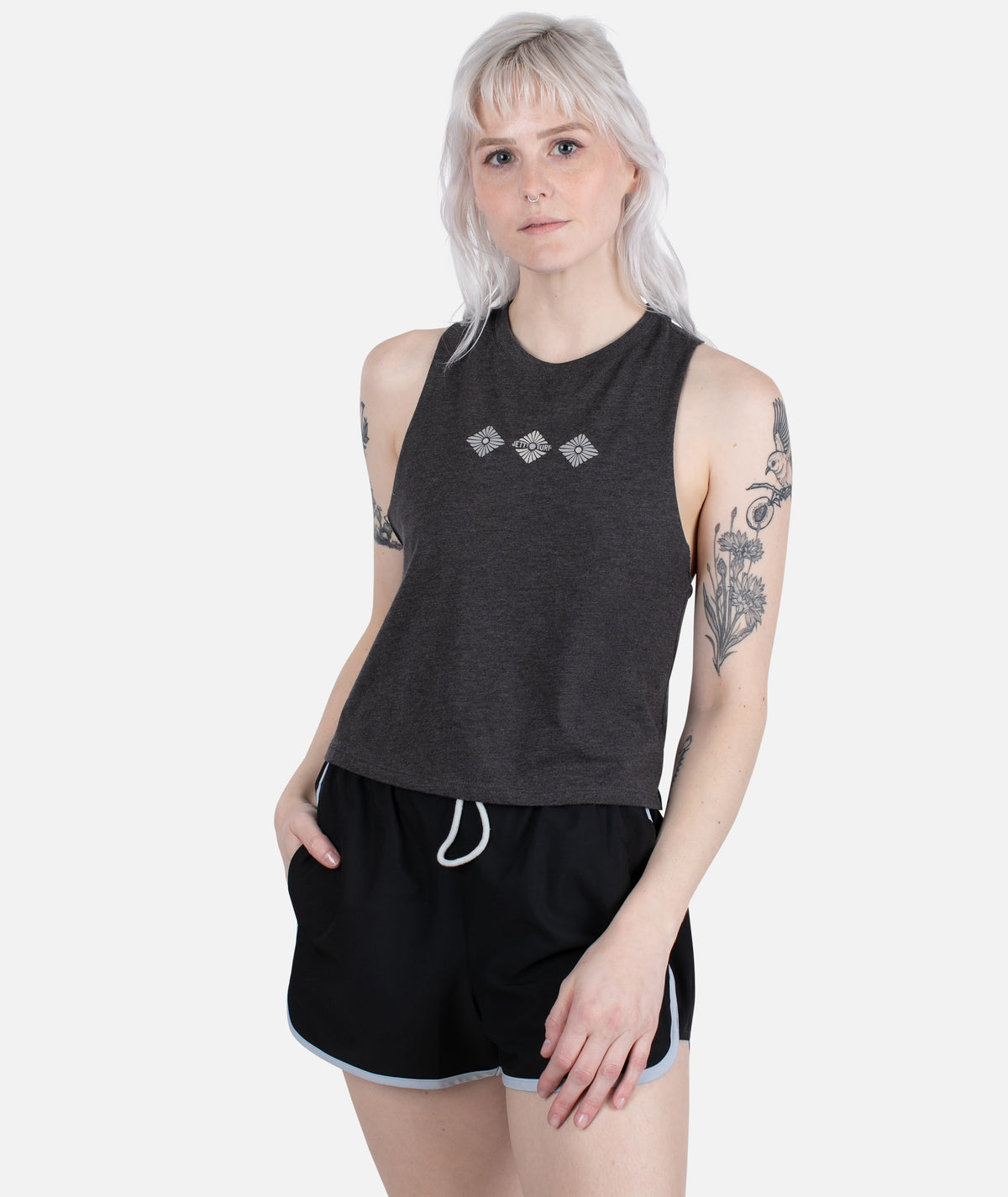 Sapphire Tank - Charcoal - Jetty