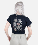 Flora Tee - Navy - Jetty
