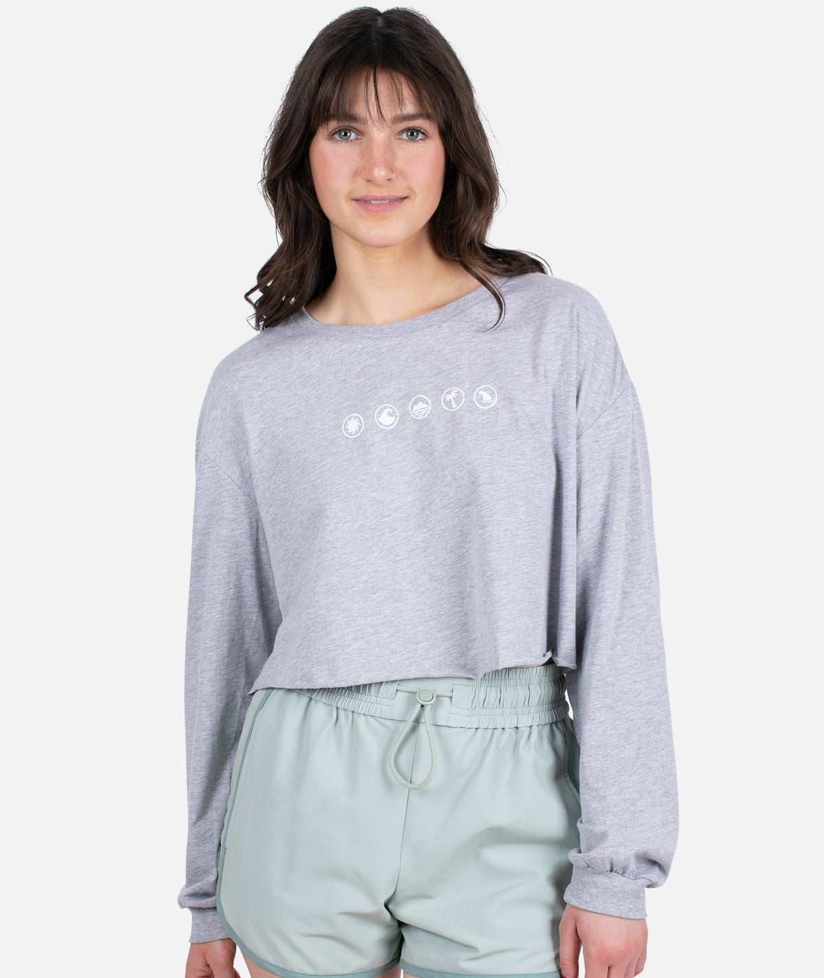 Moments Long Sleeve - Athletic Heather - Jetty