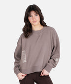 Happy Place Crewneck - Brown - Jetty