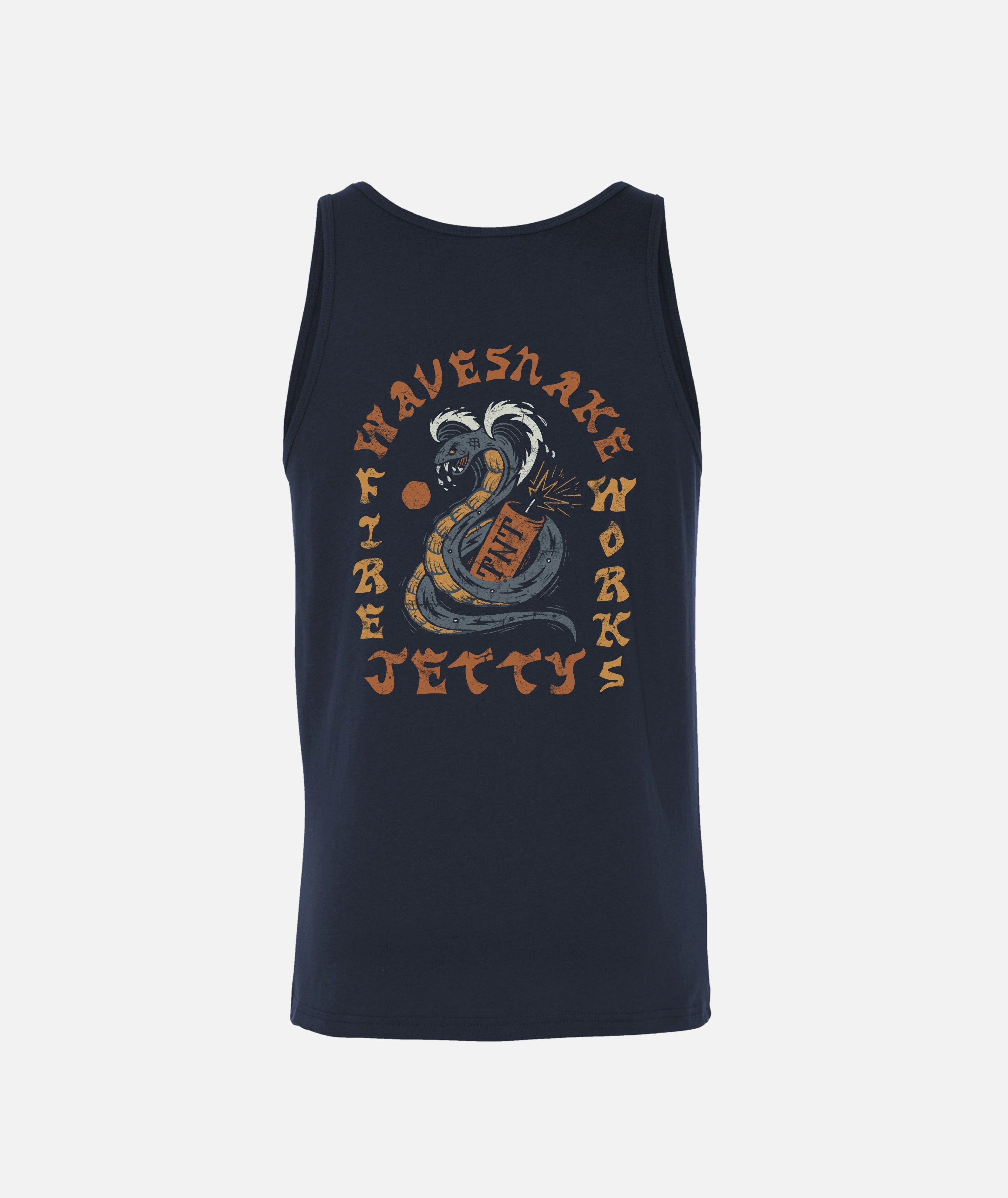 Wave Snake Tank - Navy – Jetty