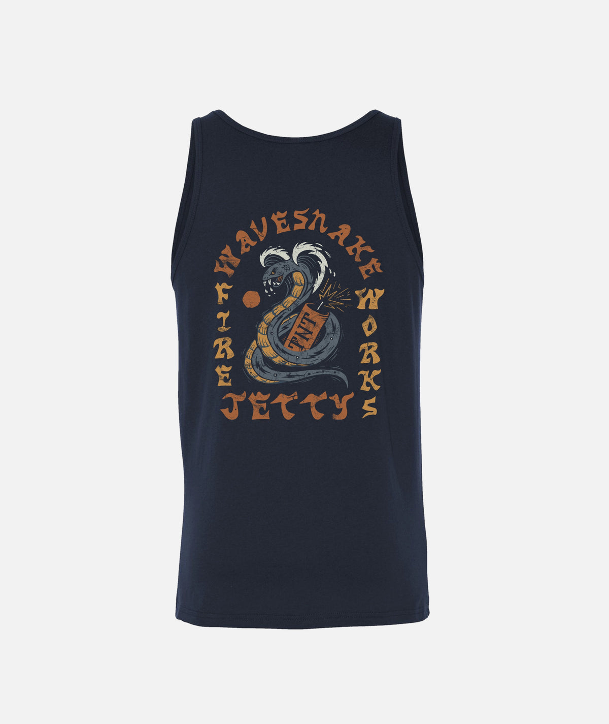Wave Snake Tank - Navy - Jetty