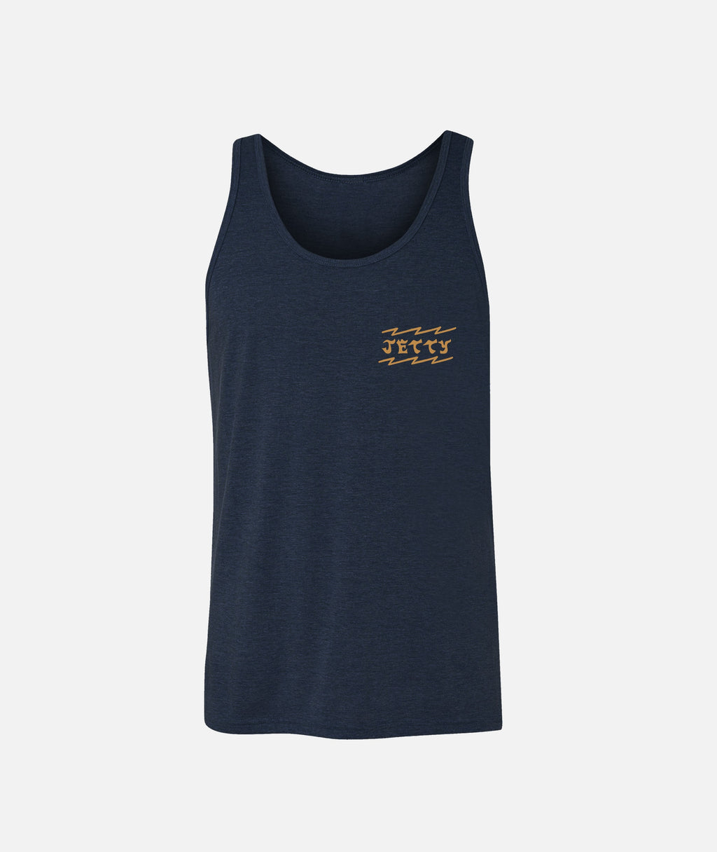 Wave Snake Tank - Navy - Jetty