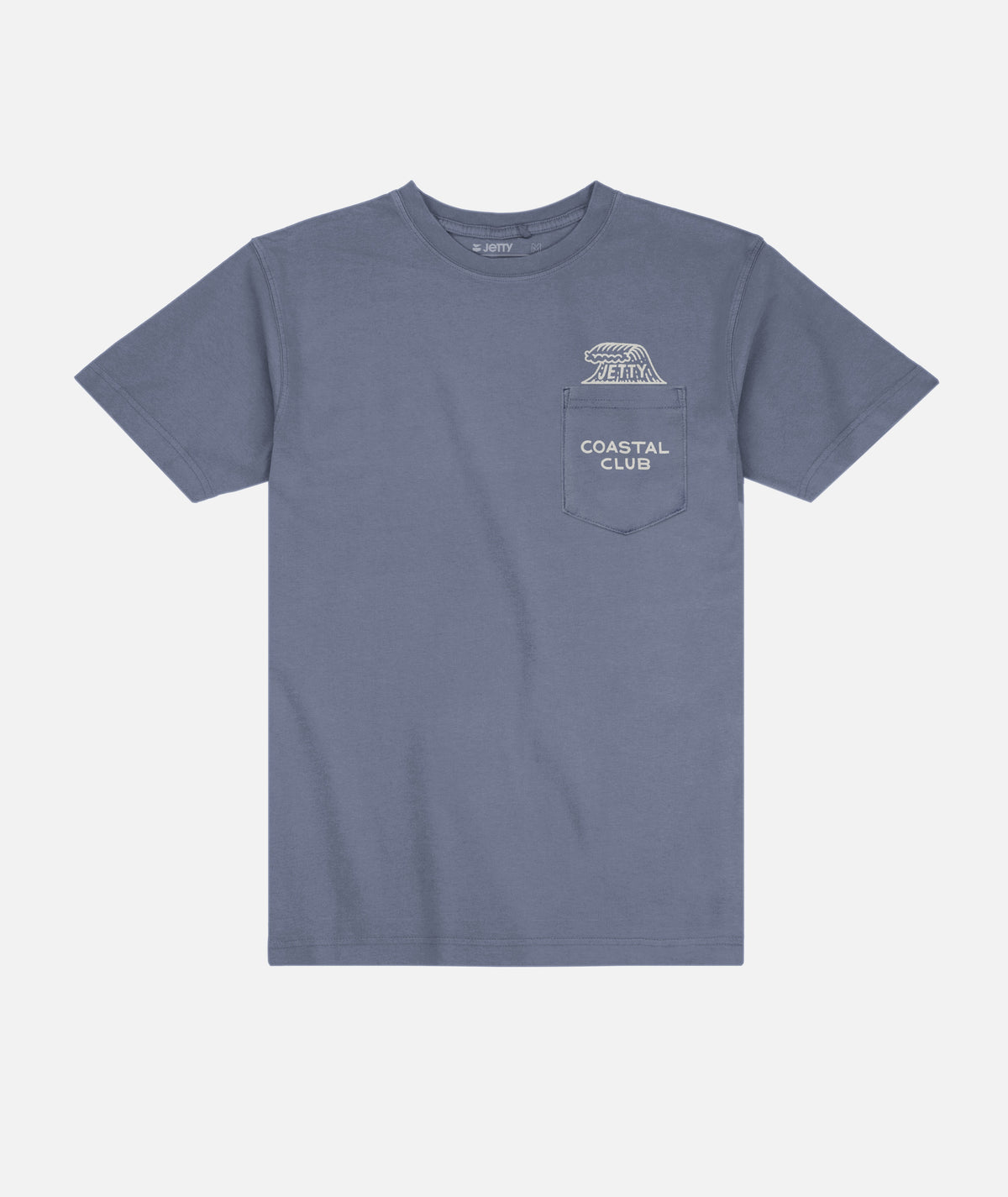 Coastal Club Pocket Tee - Fog