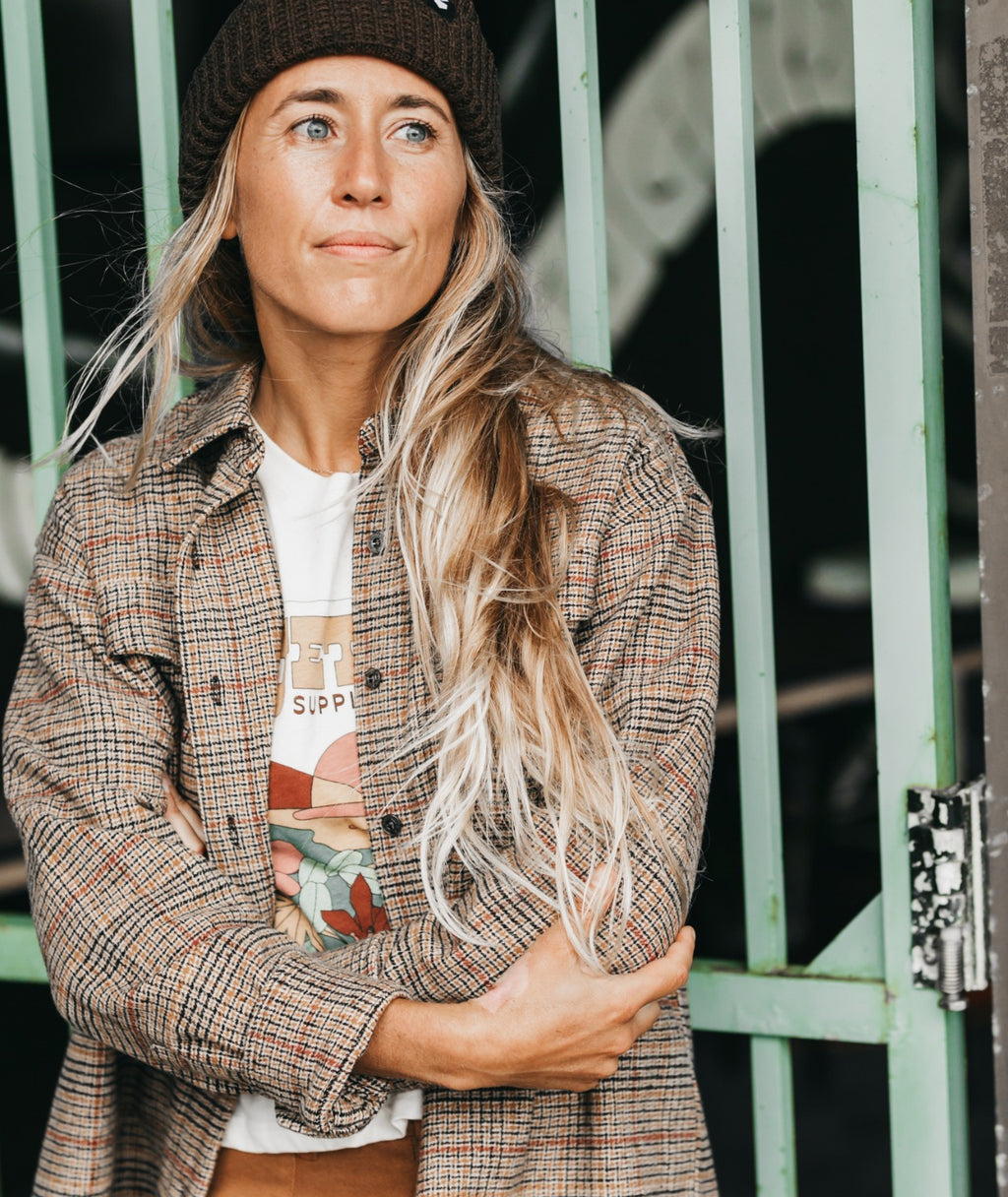 Anchor Flannel - Tan - Jetty