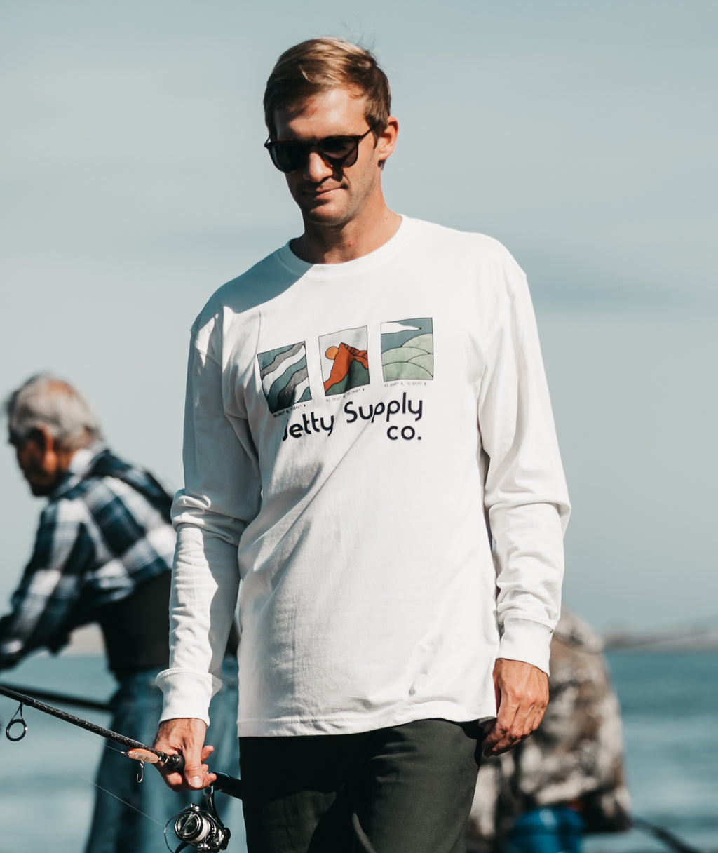 Destinations Long Sleeve - White - Jetty