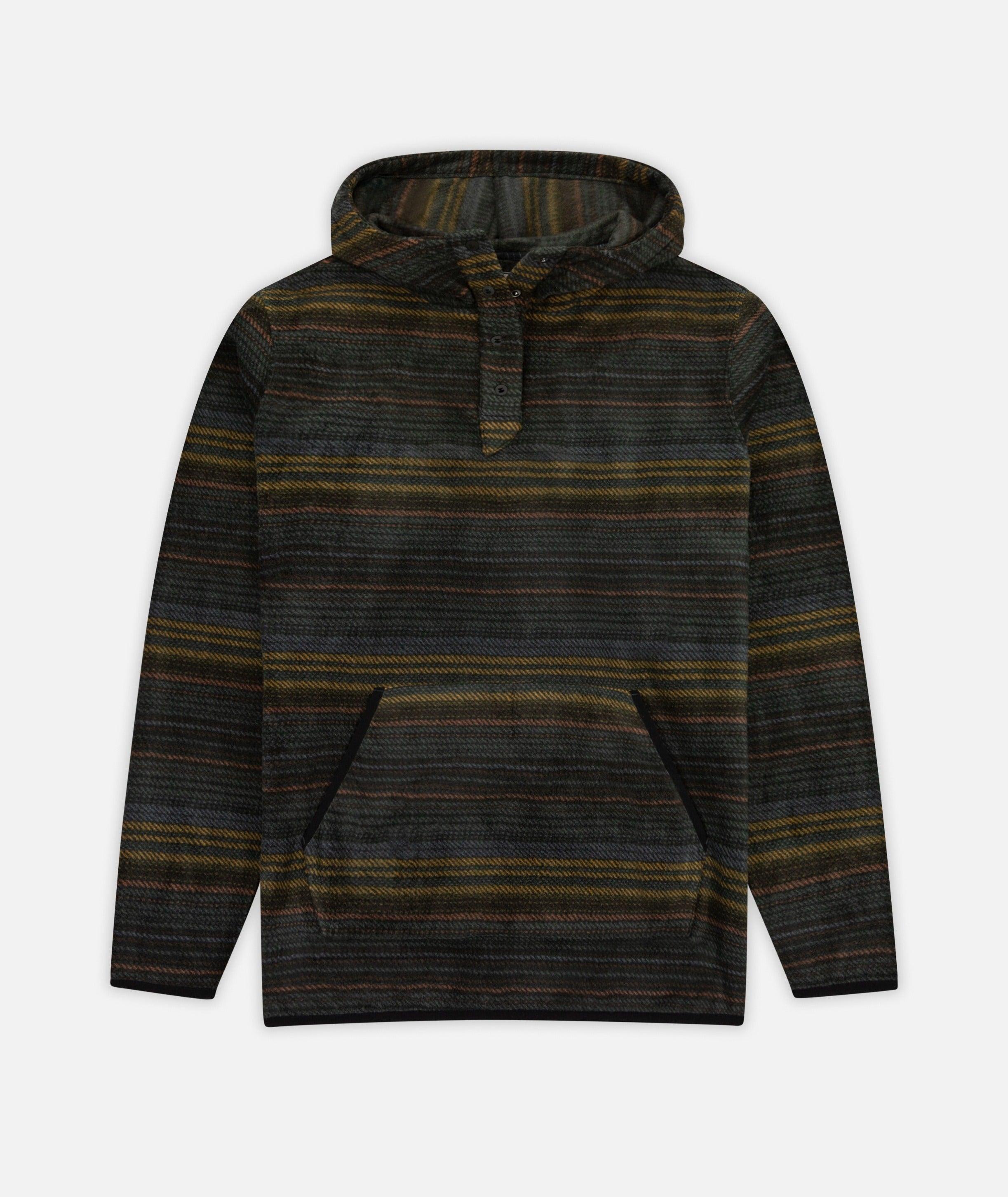 Quintin Fleece Hoodie - Black - Jetty