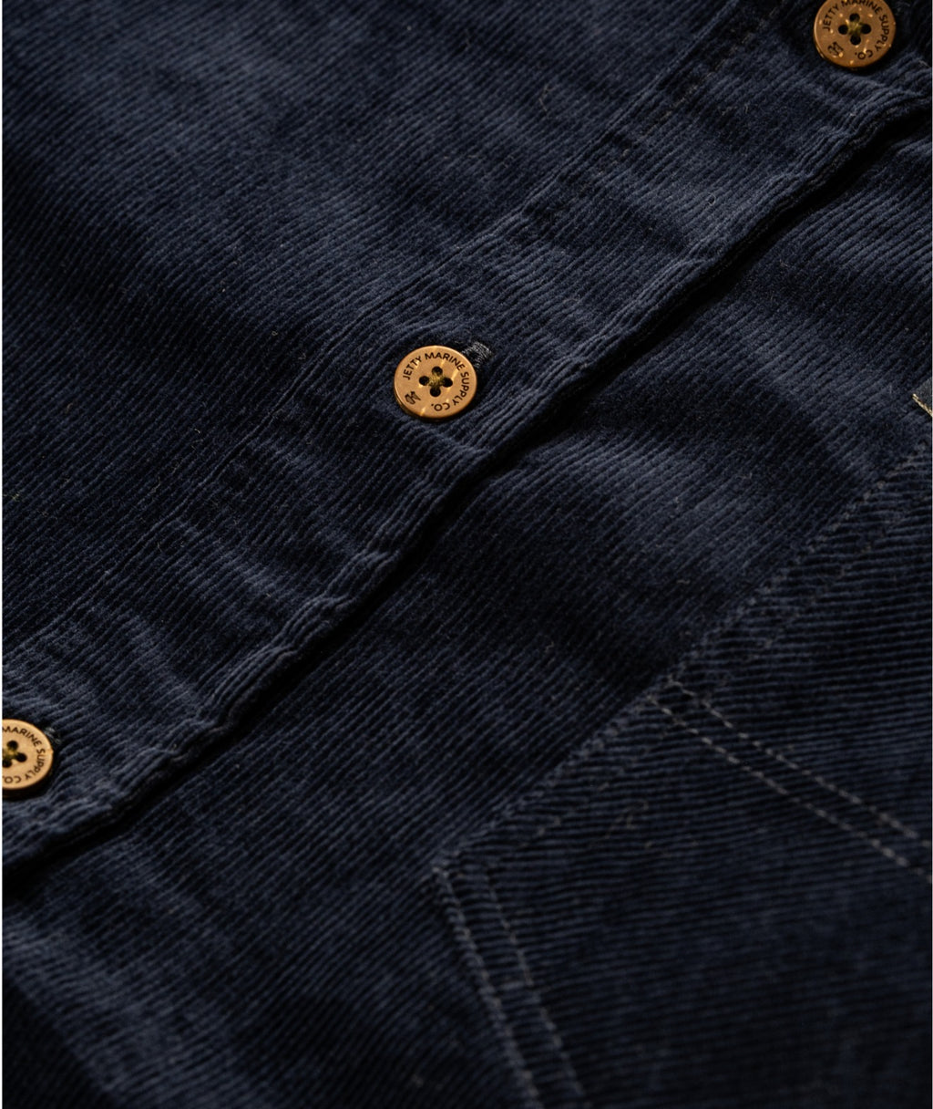 F24 Shoals Corduroy Shirt - Navy - Jetty