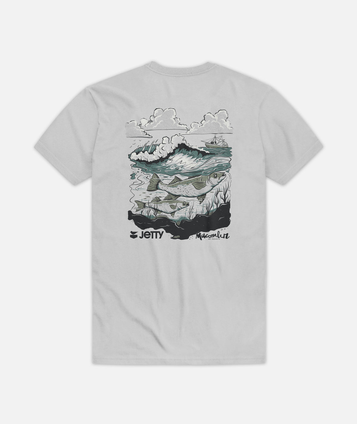 JRF Jetty x Macomber Tee - Silver - Jetty