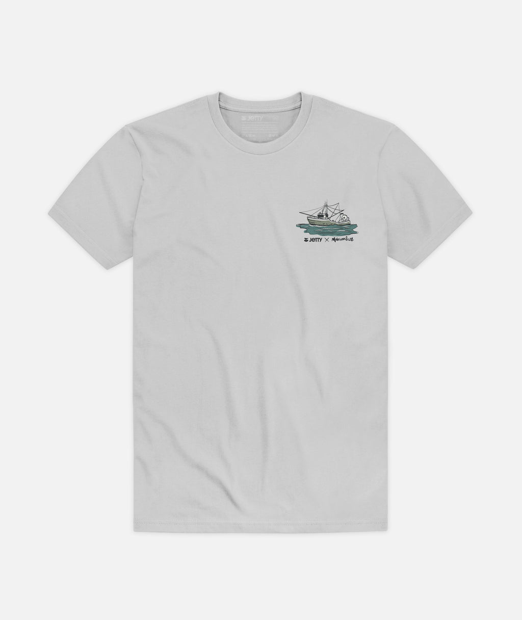 JRF Jetty x Macomber Tee - Silver - Jetty