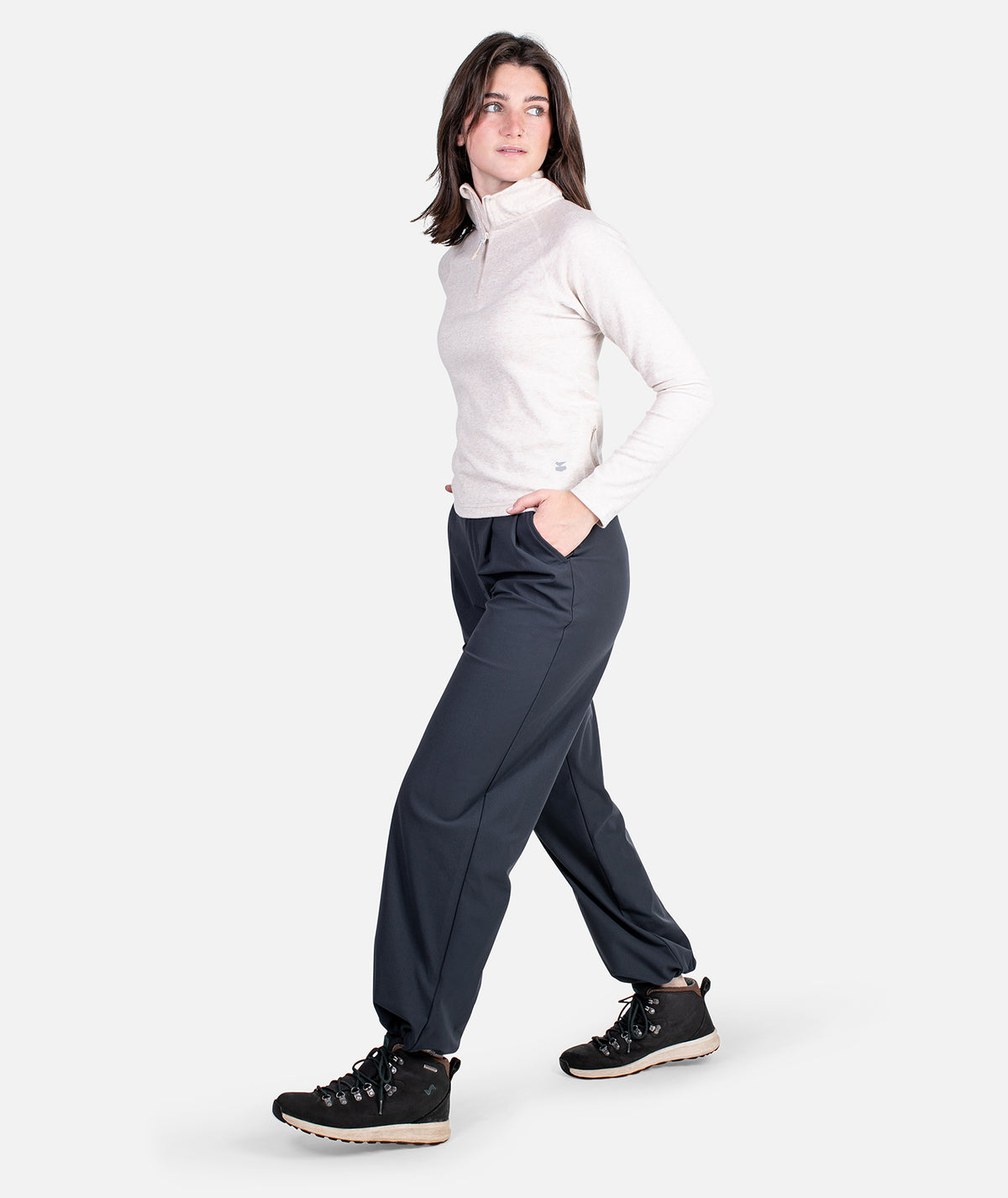 Cranford Quarter Zip - Pumice - Jetty