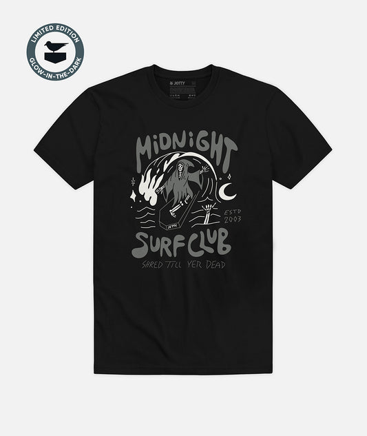 Midnight Surf Glow Tee - Black