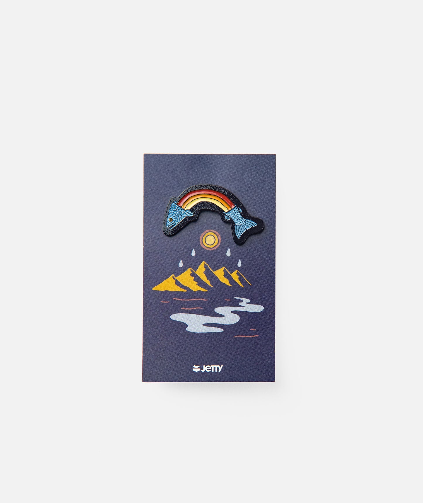 Rainbow Trout Pin - Blue