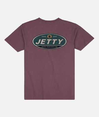 Throwback Pocket Tee - Maroon