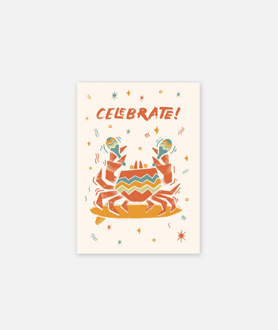 Maraca Celebration Card - Cream