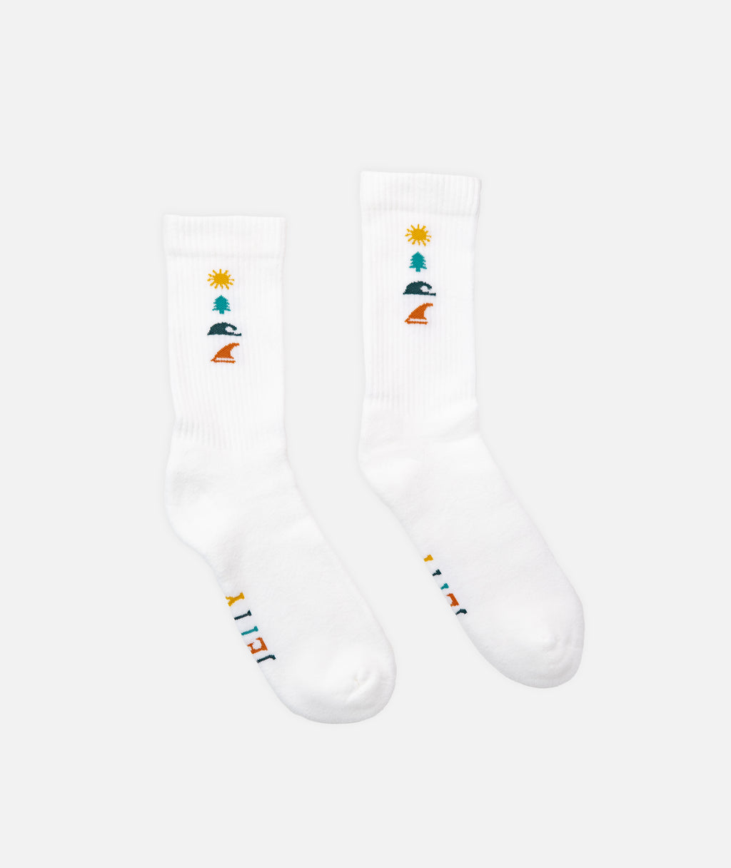 Icon Socks - White - Jetty