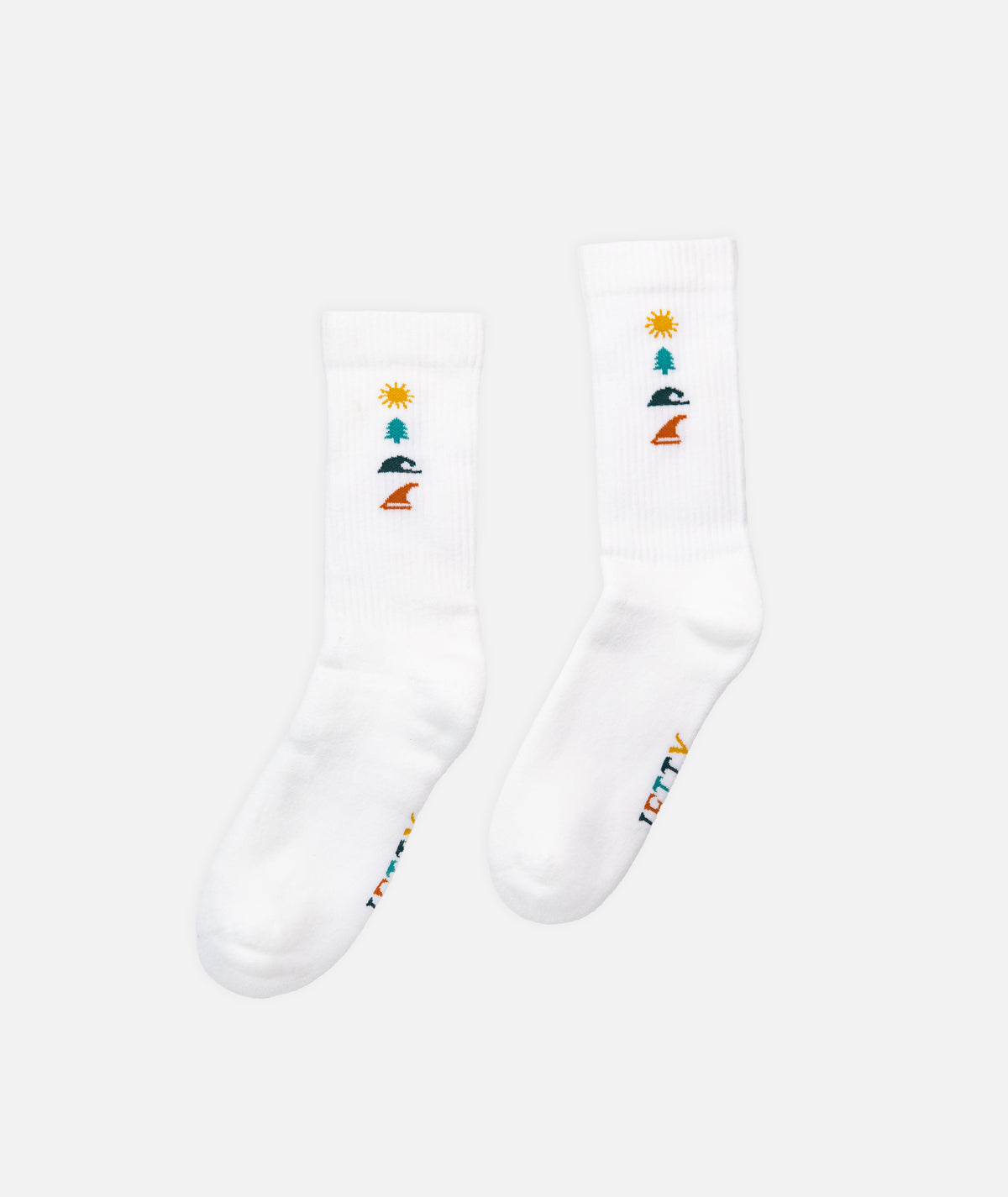 Icon Socks - White - Jetty