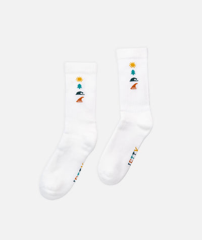 Icon Socks - White