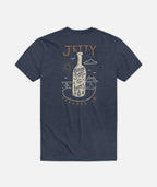Blood Sweat & Beers Tee - Navy - Jetty