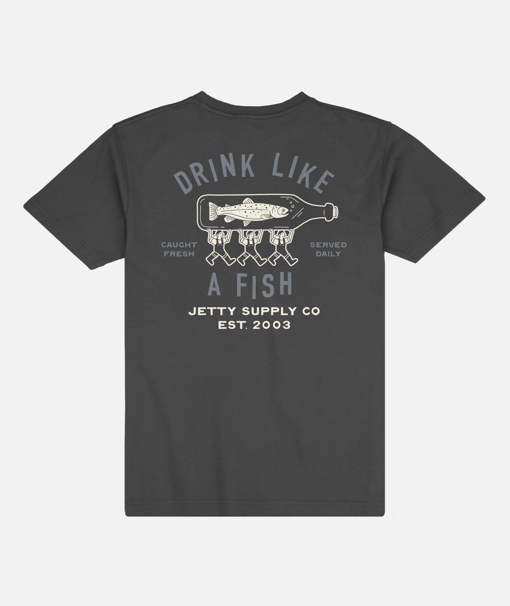 Bottle Service Tee - Black - Jetty