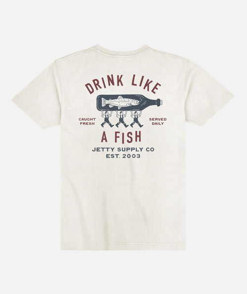 Bottle Service Tee - White - Jetty