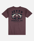 Bullshark Tee - Maroon - Jetty