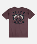Bullshark Tee - Maroon - Jetty