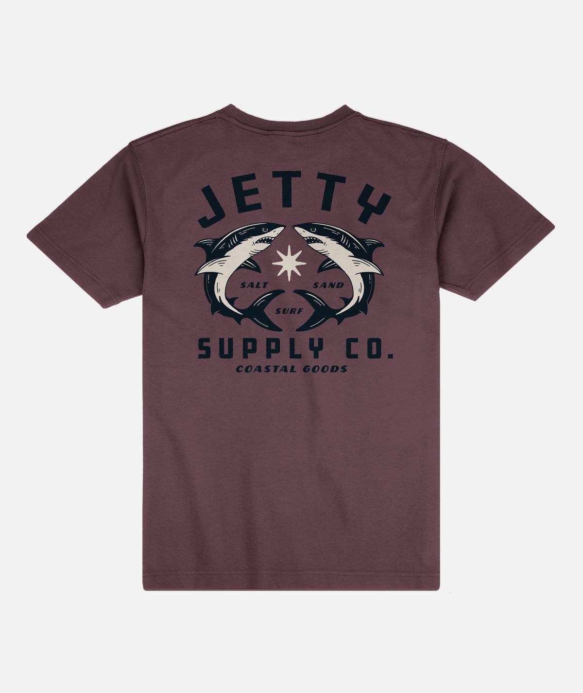 Bullshark Tee - Maroon - Jetty