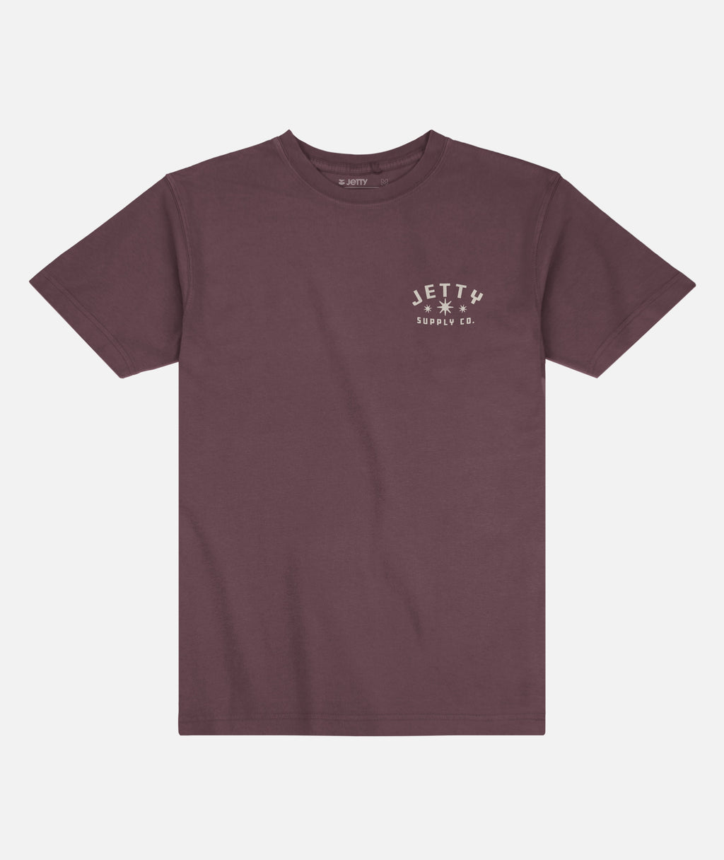 Bullshark Tee - Maroon - Jetty