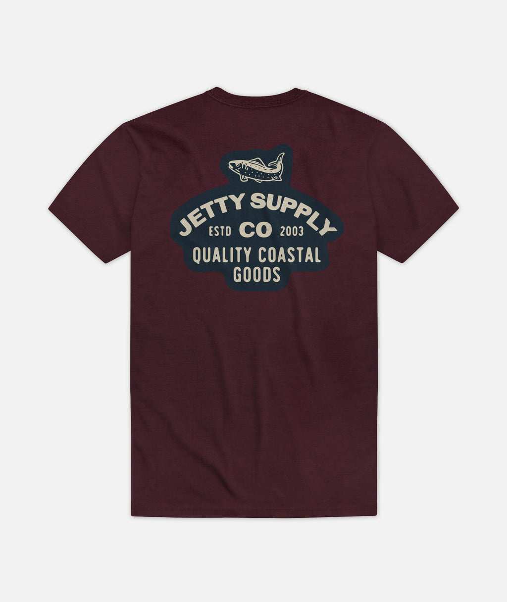 Derby Tee - Maroon - Jetty