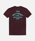 Derby Tee - Maroon - Jetty