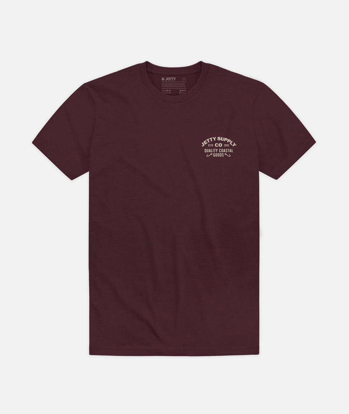 Derby Tee - Maroon - Jetty