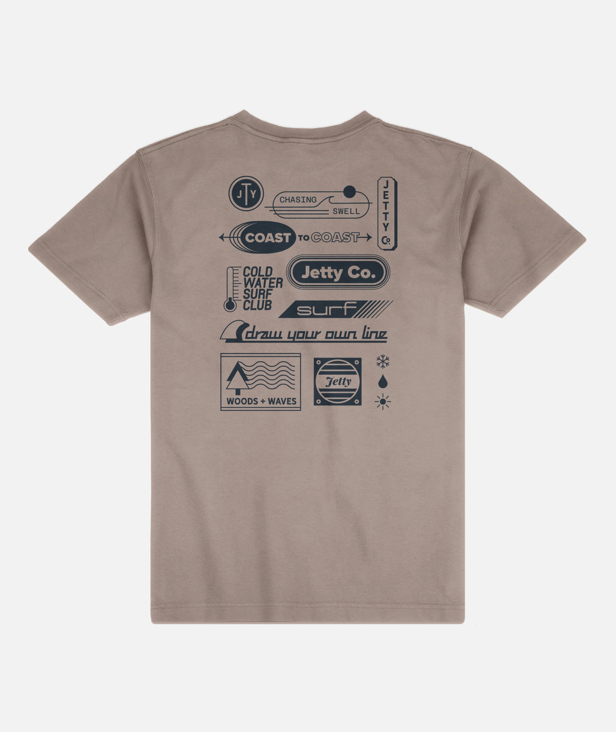 Merit Tee - Cinder - Jetty