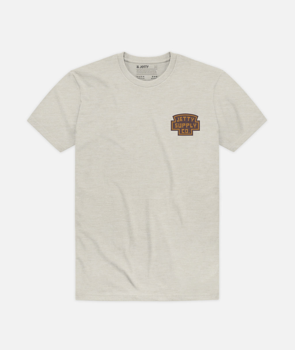 Quadrant Tee - Oat - Jetty