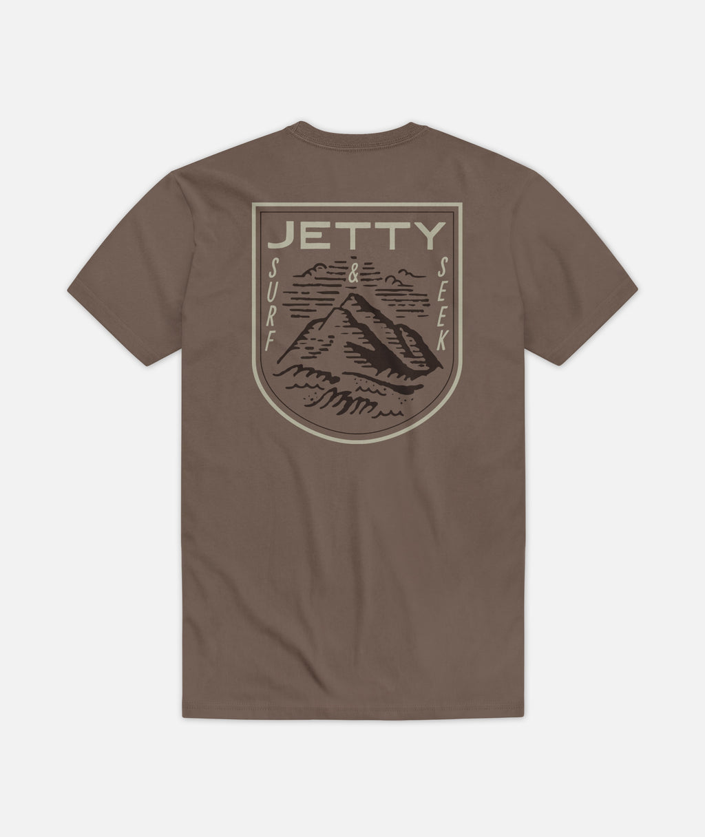 Seek Tee - Brown - Jetty