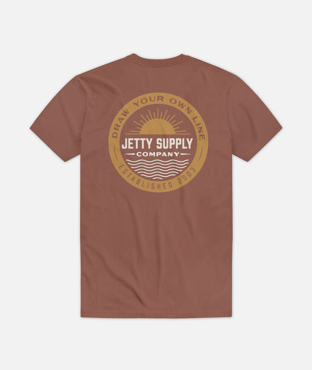 Waterline Tee - Brown - Jetty