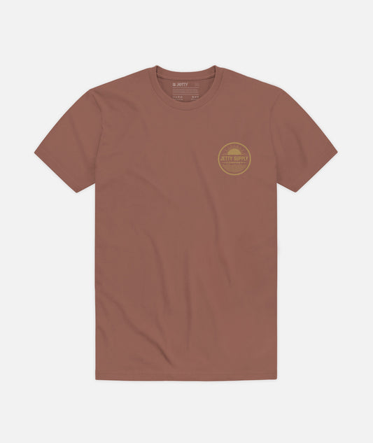 Waterline Tee - Brown - Jetty