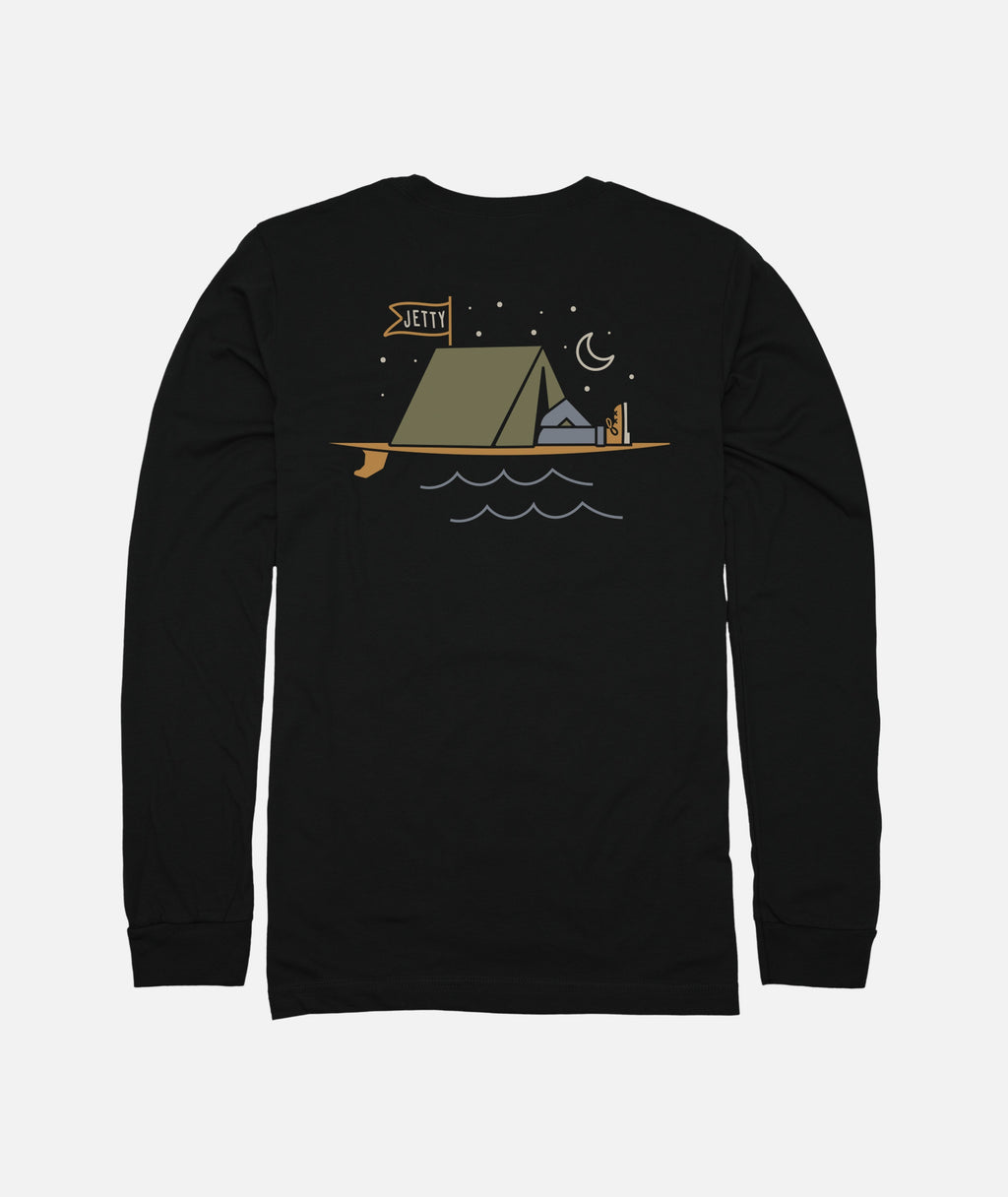 Drifter Long Sleeve - Black - Jetty