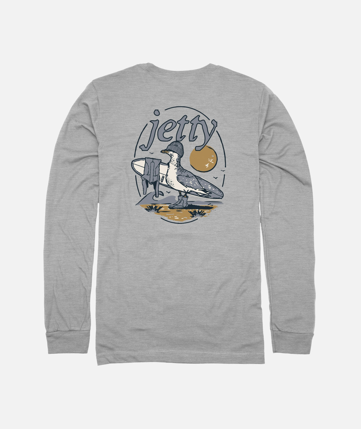 Gull Long Sleeve - Athletic Heather - Jetty