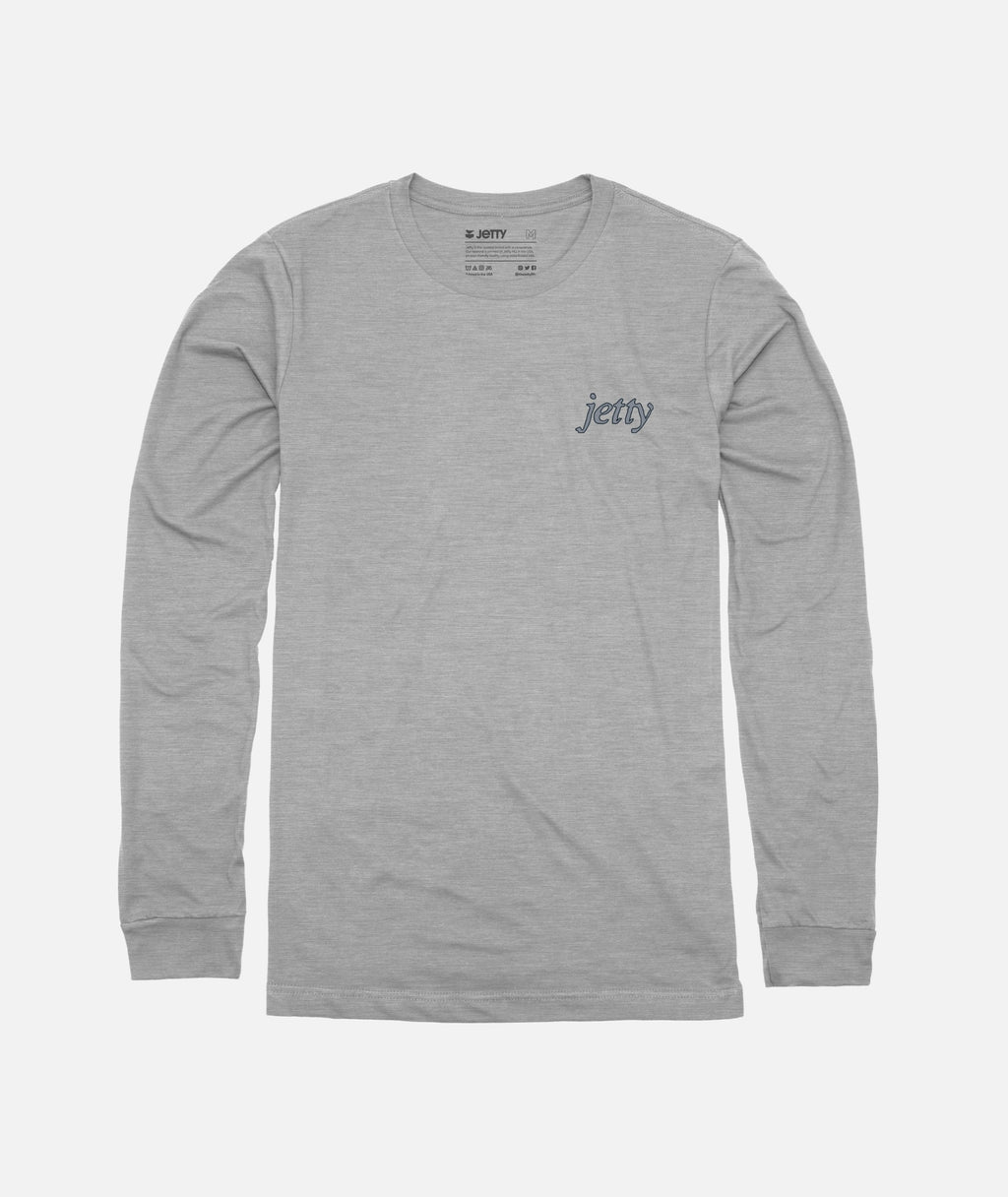 Gull Long Sleeve - Athletic Heather - Jetty