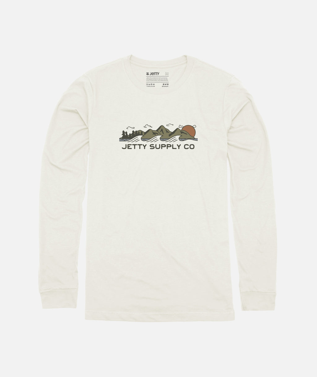 Peaks Long Sleeve - White - Jetty