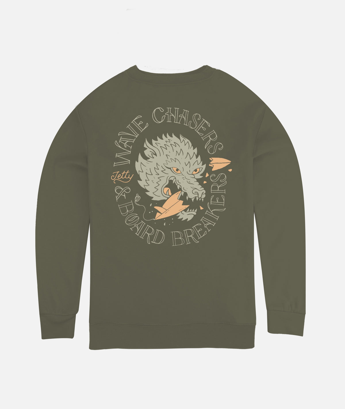 Breakers Crewneck - Army - Jetty