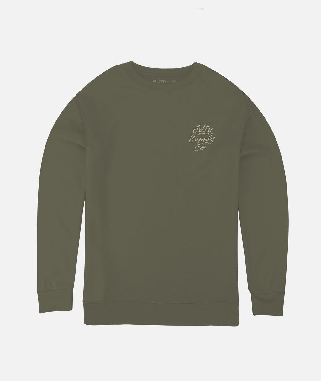 Breakers Crewneck - Army - Jetty