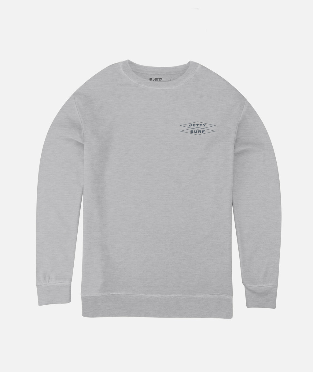 Cubic Crewneck - Heather Grey - Jetty