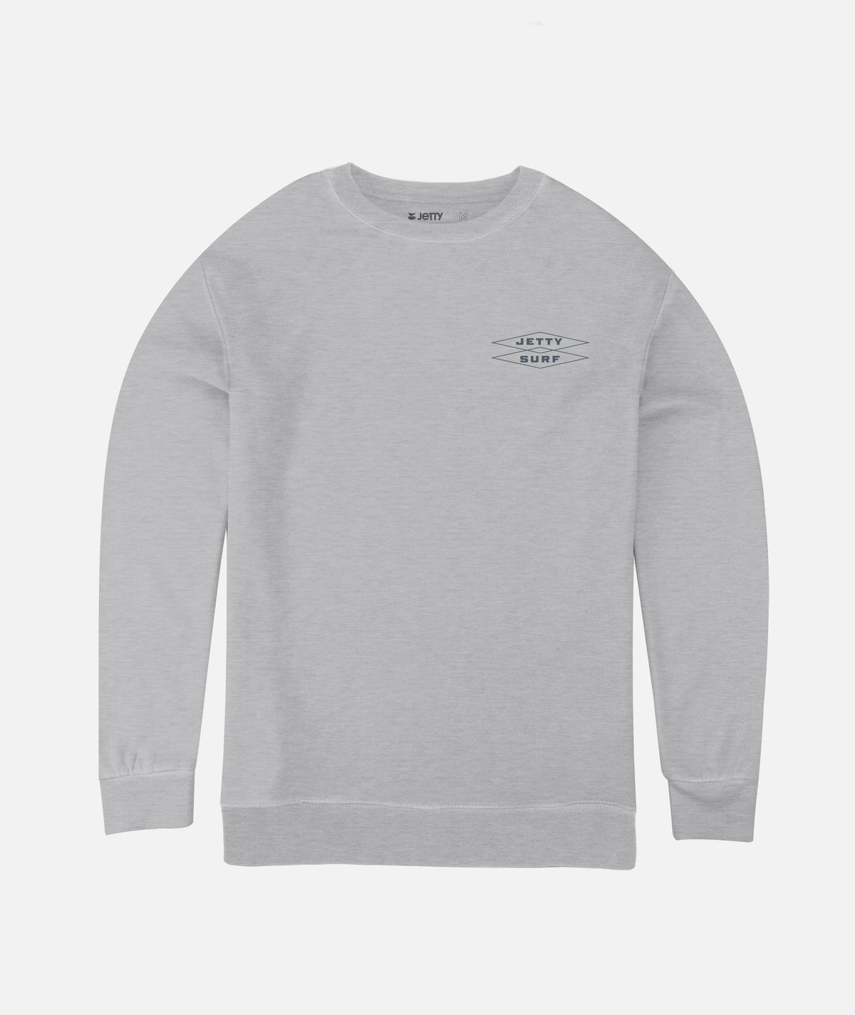 Cubic Crewneck - Heather Grey - Jetty