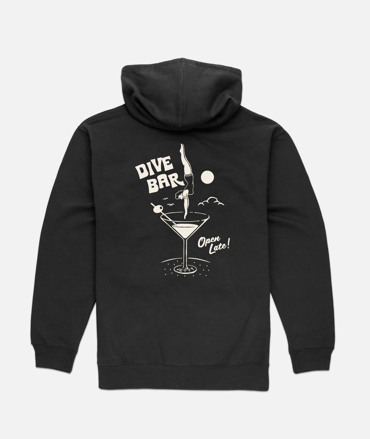 Dive Bar Hoodie - Charcoal - Jetty