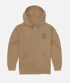 Emblem Zip Hoodie - Sand - Jetty