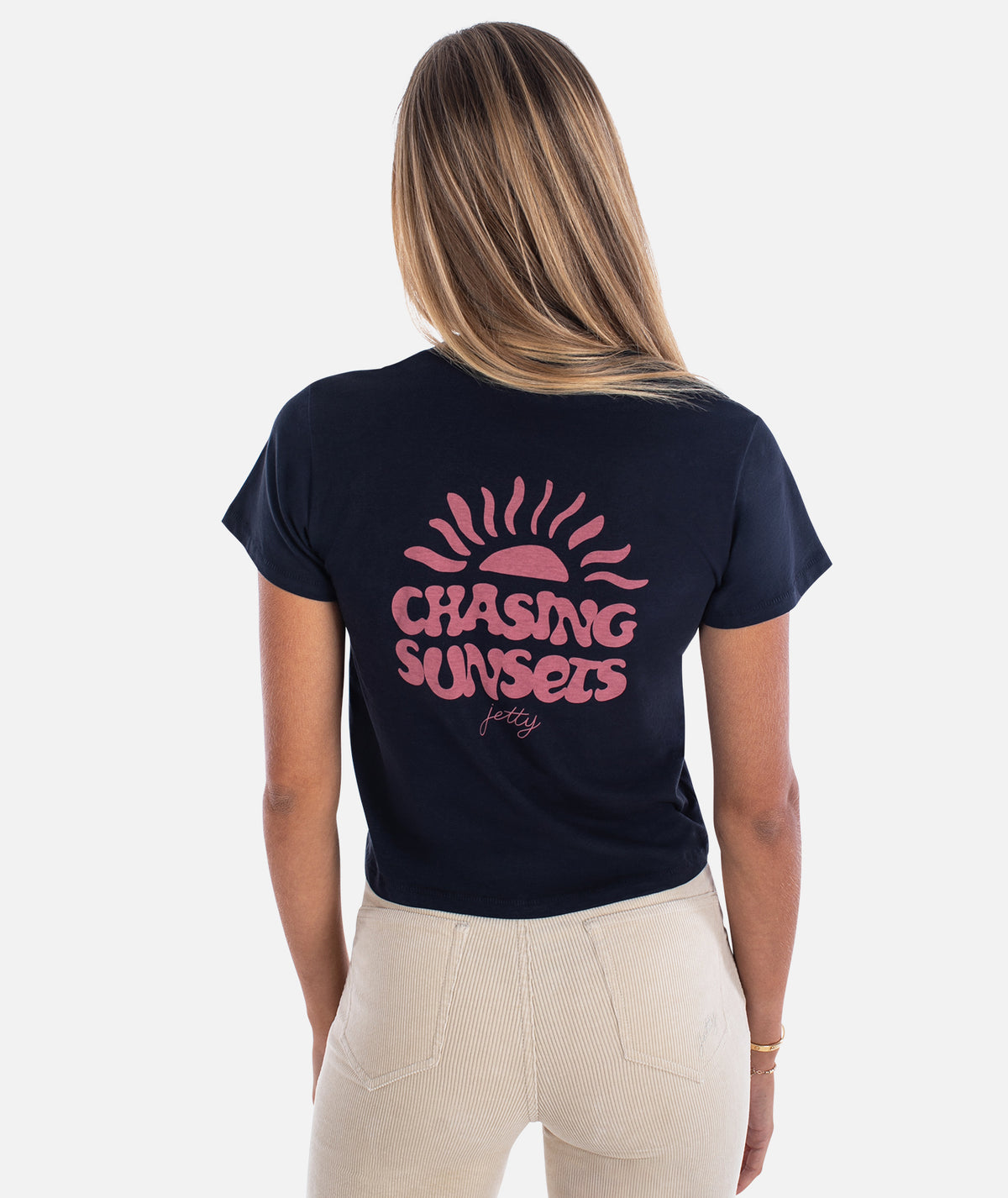 Chasing Sunsets Tee - Navy - Jetty